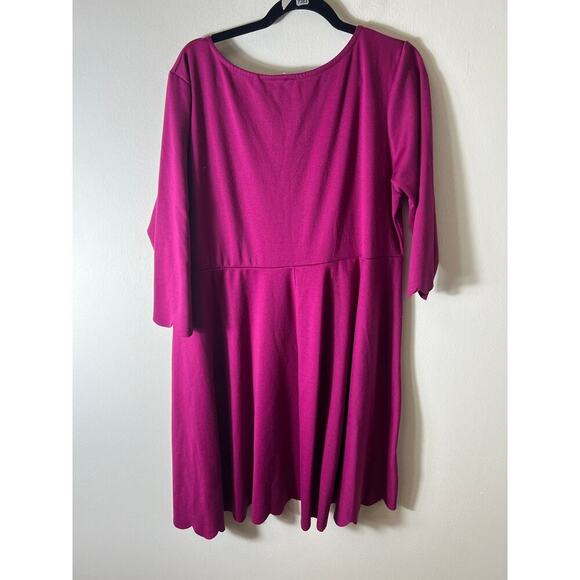 Pink Blush Mauve knee length dress, fits like 3XL - Picture 2 of 4